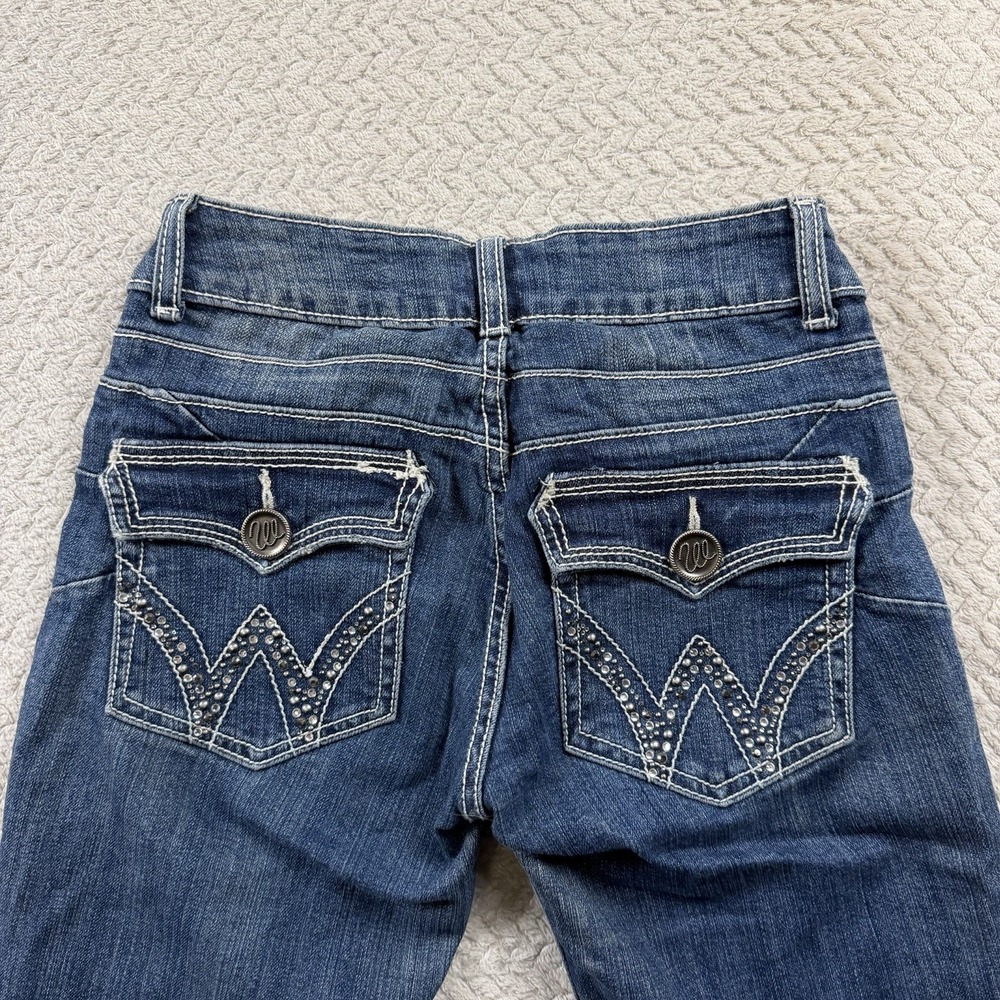 Wrangler Denim Cowgirl Jeans‎ Tall Juniors 1/2X34 (27x34) Flap Pocket Western - Picture 7 of 16